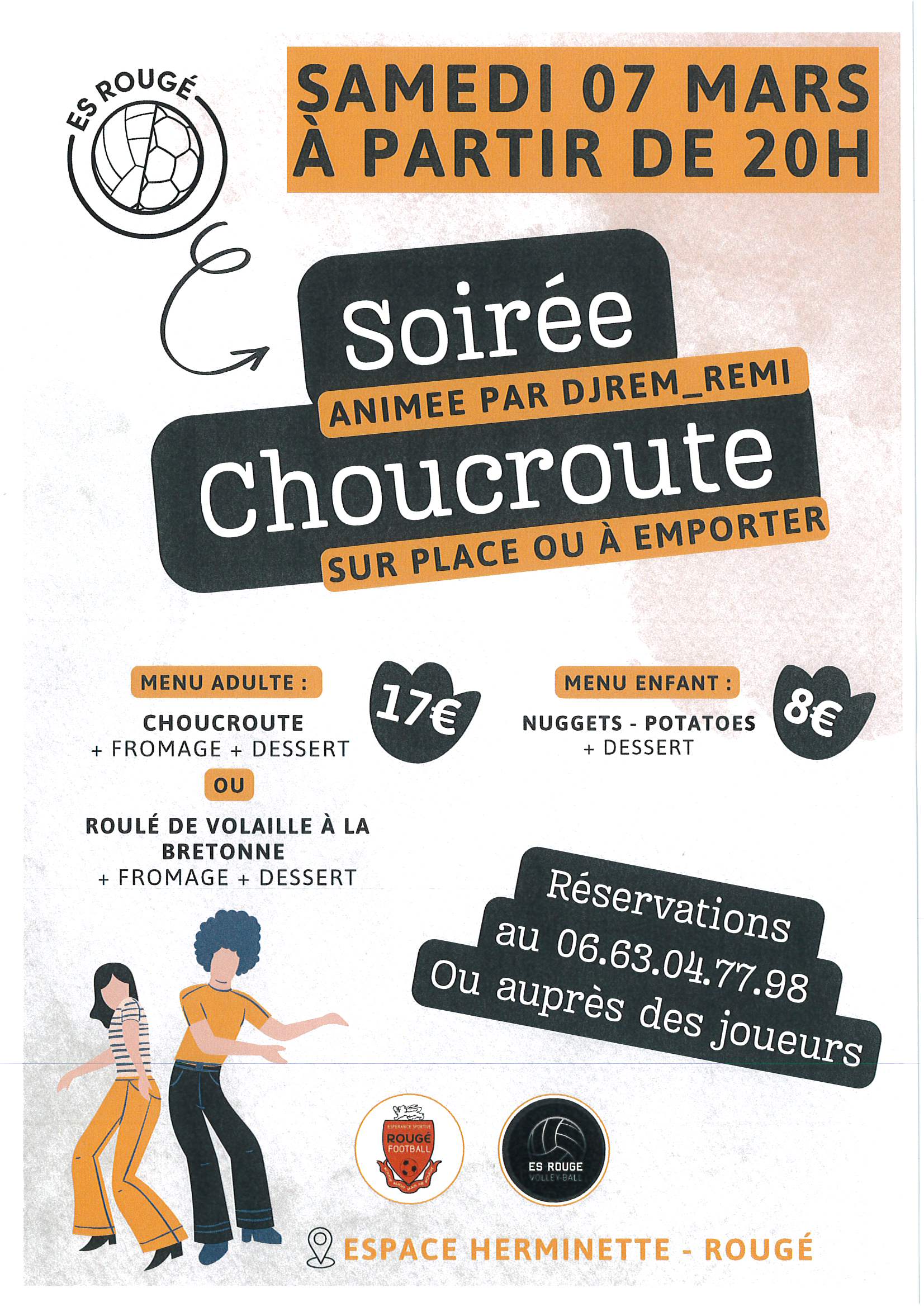 Soirée Choucroute - ESR Foot et Volley-ball 