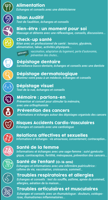 actions de prévention et de dépistage