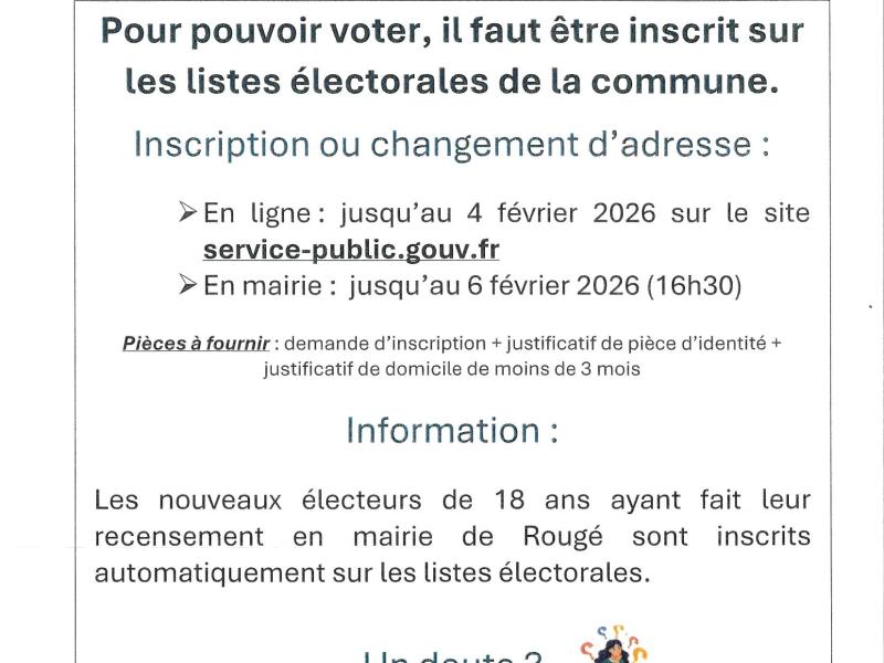 Élections Municipale 2026 - 15/03/26  au 22/03/26