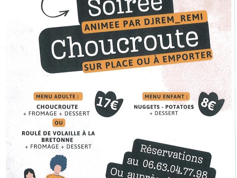 Soirée Choucroute - ESR Foot et Volley-ball 