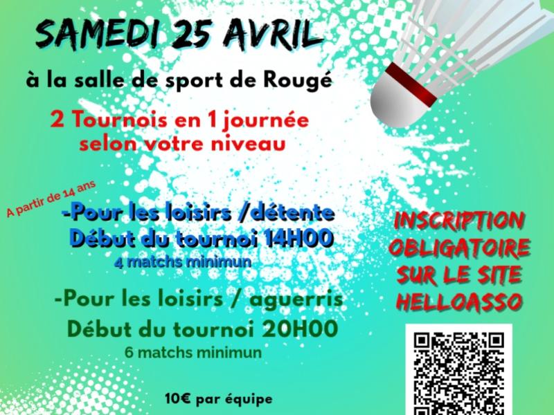 🏸 Tournoi de Badminton