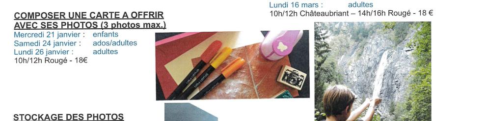  📸  Ateliers Photos de Janvier à Mars